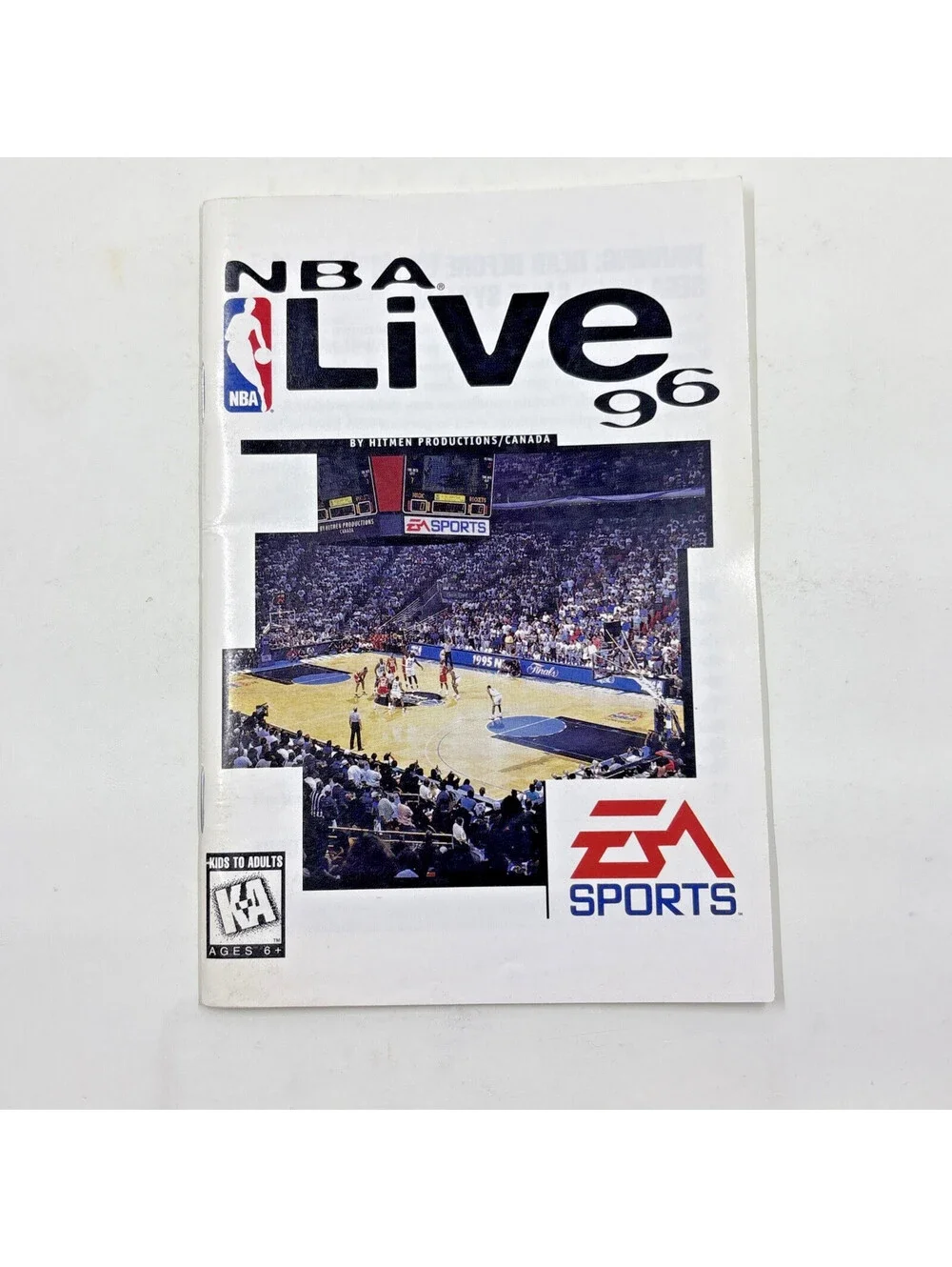 NBA Live 96 (Sega Genesis 1995) Cartridge With Manual-TESTED